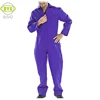 Customized polycotton twill workmaster workwear purple working coverall