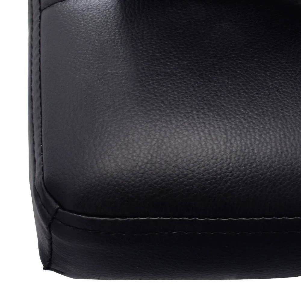 
Adjustable Bar Stools PU Leather Barstools Swivel Pub Chairs Black 