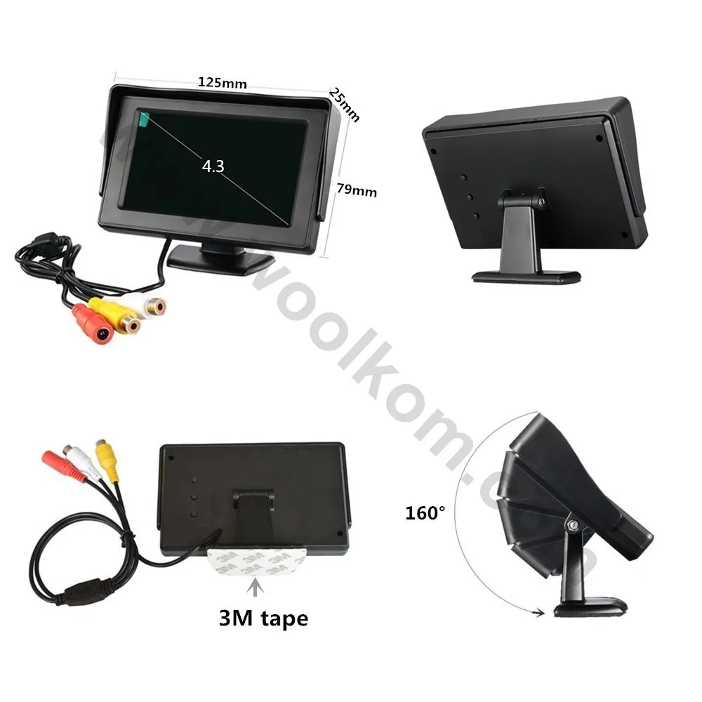 tft lcd color monitor 4.3