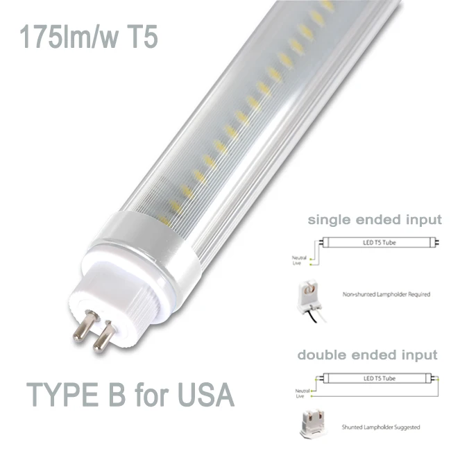 Premium Power LED Tube 85% Energy-cost savings 175lm/w f4t5 lamp 35w 6000lm cri 85 PF>0.96 TUV SAA CE certificate