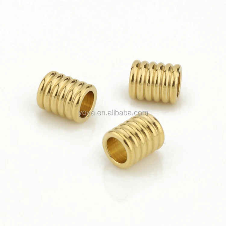 

S710 one bag MOQ gold 316 stainless steel jewelry finding stainless steel bead for men bracelet