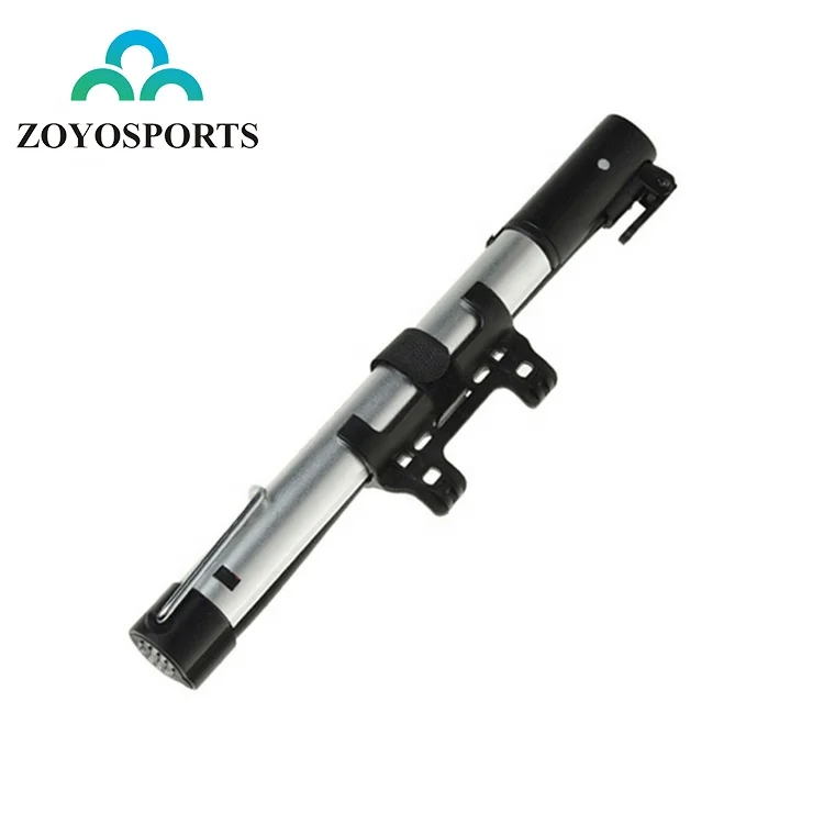 

ZOYOSPORTS Schrader and Presta Valve Reversible Bike Pump for Cycling Portable Bicycle Mini Pump, Silver or customized color