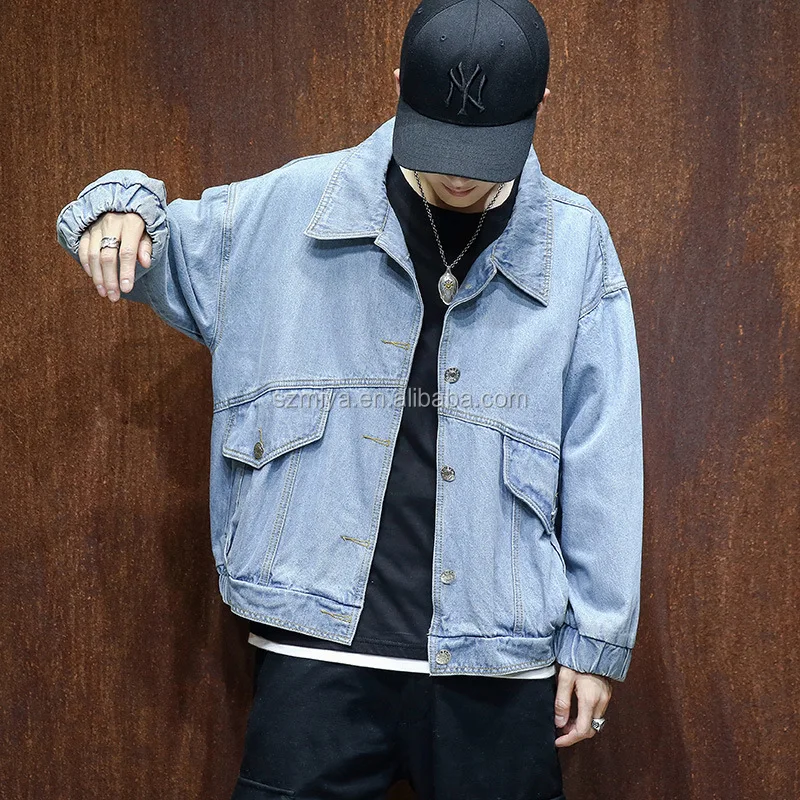 denim bomber jacket mens