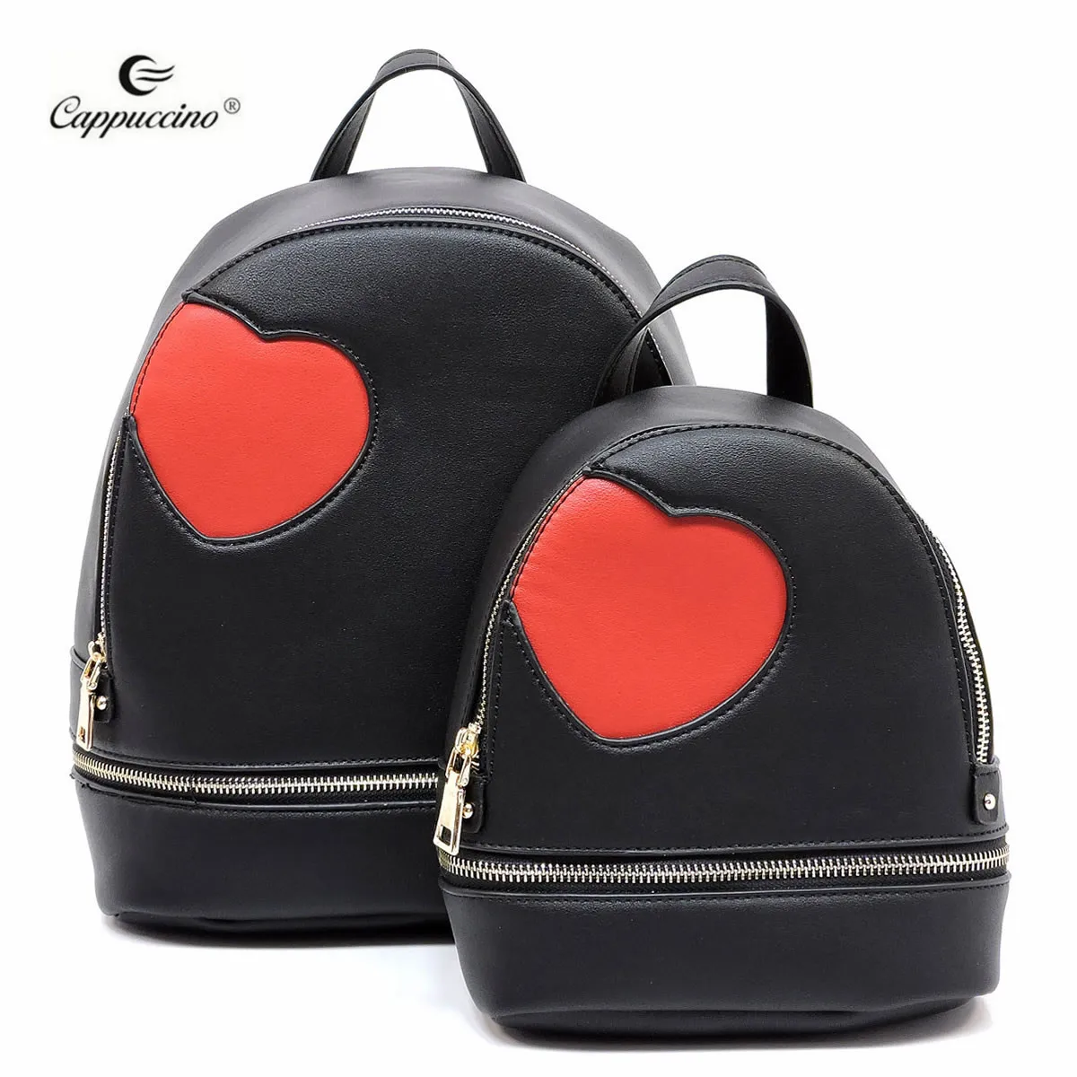 2019 卡布奇诺新产品时尚心脏 2 合 1 背包