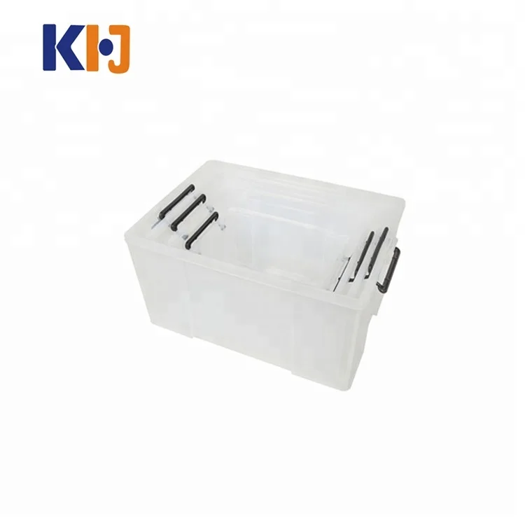 

Medium heavy duty stackable plastic container storage box for clothing, Customized