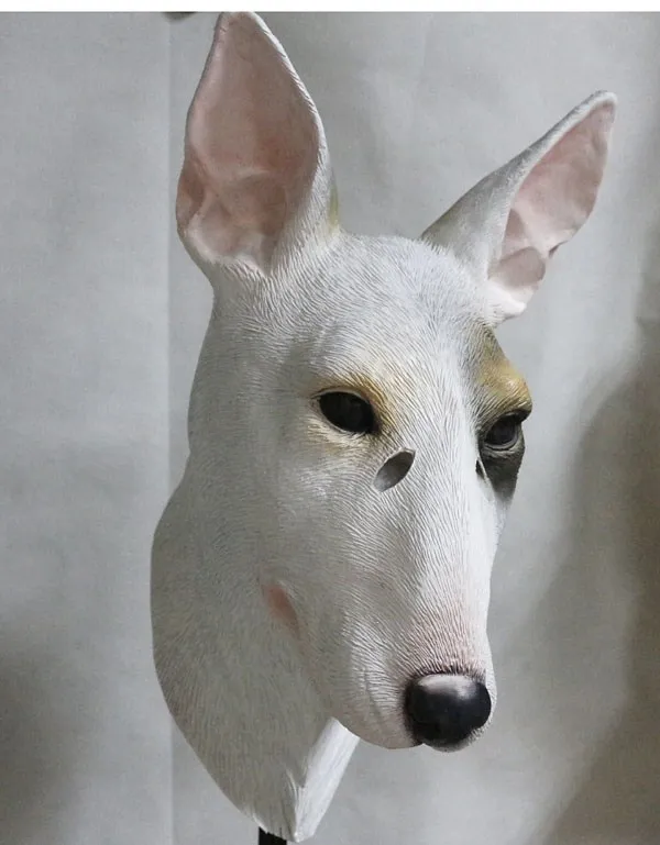 Novelty Latex Rubber Creepy Dog Bulldog Mask Halloween Prop Buy