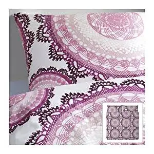 Buy Ikea Lyckoax Duvet Cover And 2 Pillowcases Set White Lilac