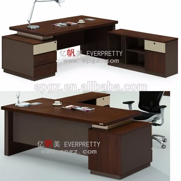 Wood Office Furniture Executive Desk/ceo Office Table With Side Filing  Cabinet - Buy Ceo Office Table,Office Furniture,Executive Desk Product on  