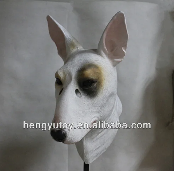 Realista Animal Máscara De Látex Máscara De Perro Leal Bull Terrier