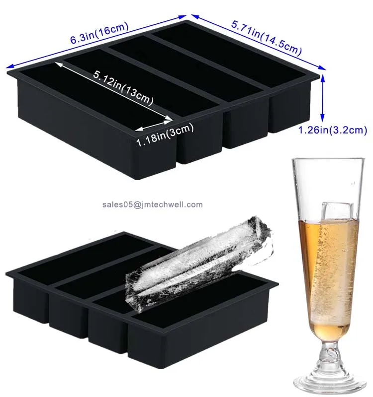 Factory Wholesale Collins Ice Cube Mold Tray Large Silicone Ice Cube