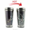 Fashion Double Wall Plastic Stainless Steel Thick Wall Color Changing Travel Mug