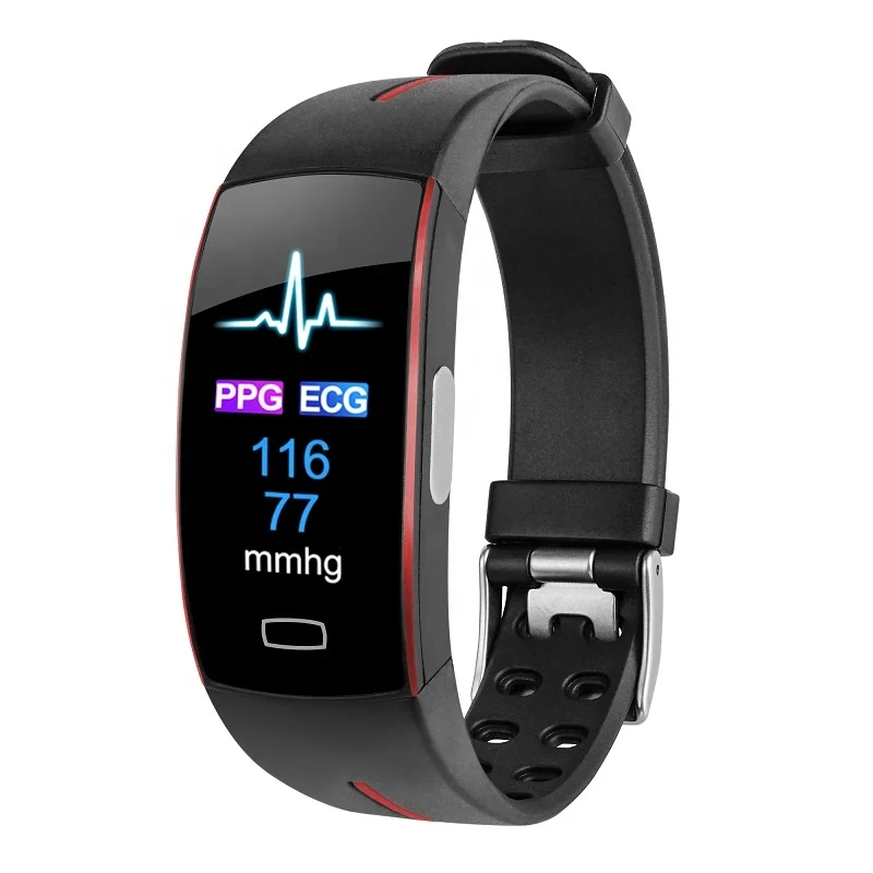 

Blood Pressure Wrist Band Heart Rate Monitor PPG ECG Activity Fitness Smart Watch, Customized colors