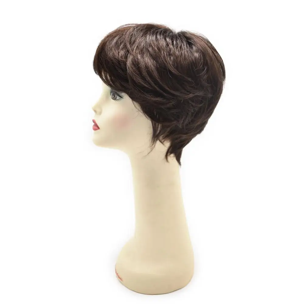 

Super Fine Monofilament Hair Topper Piece Wigs, High Quality Welded Lace Front Synthetic Wig For Black Women