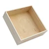 Simple plain wood plant holder desk top wooden cd packaging box