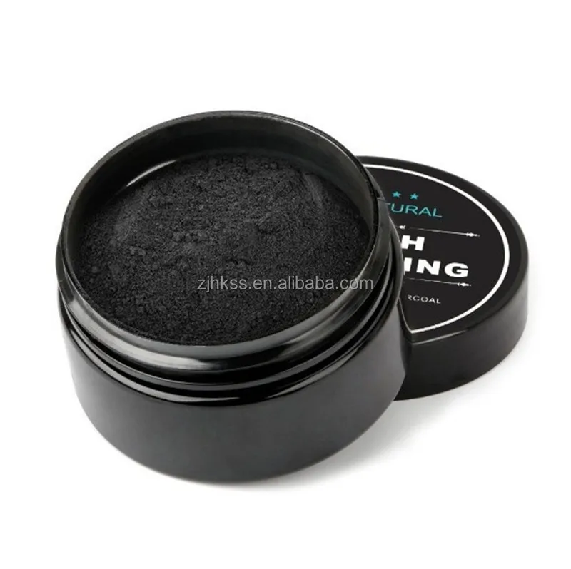 

Natural Teeth Whitening Powder Activated Organic Charcoal Stain Remover Tooth Cleaning X102, Black