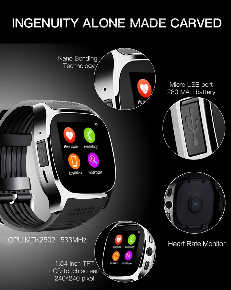 smart watch t8m