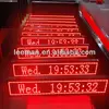 Leeman p7.62 P10 RS232 P7.62-16*96 R flat panel LED dot matrix message display board