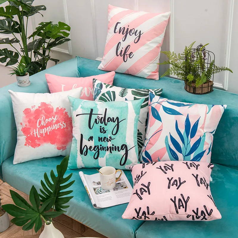 Wholesale Custom High Quality Printed Cushion Cover Throw Pillow