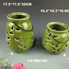 High Terracotta Lantern for LED Pillar Votive Candle, Tealight holder. Ideal for Wedding, Reiki, Spa, Candle Gardens