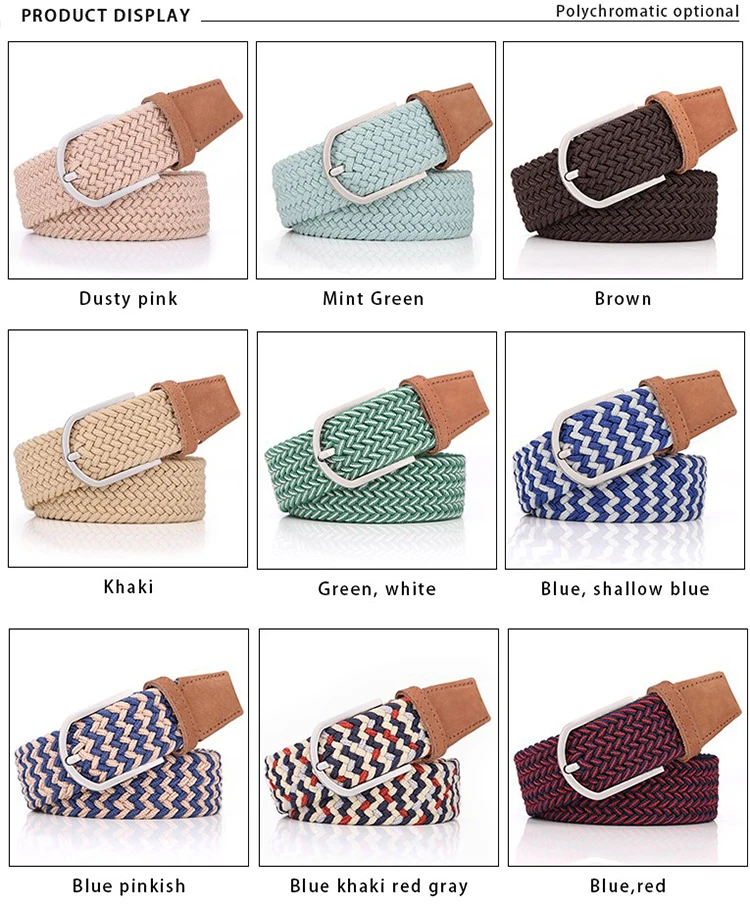 Customized Western Fashionable Elastic Braided Nylon Belts Buy Braided Belt,Braided Nylon