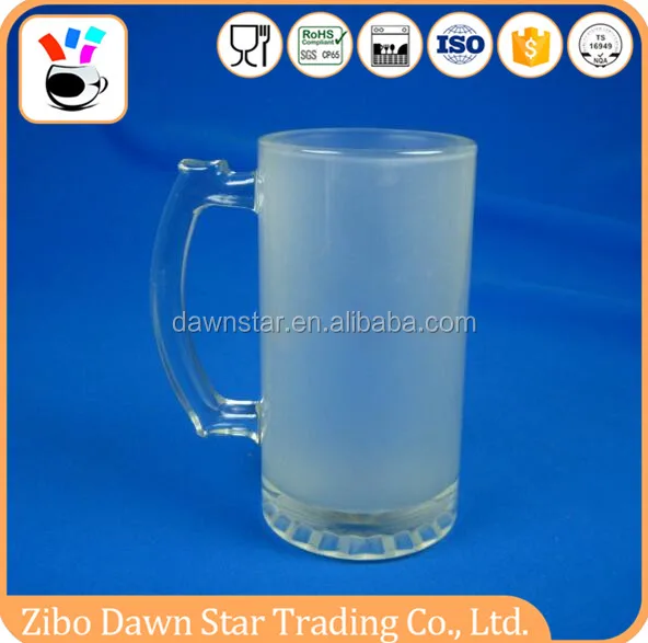 16oz Sublimation Glass Beer Mugs Can Shaped Luminarc Cups Beer Can