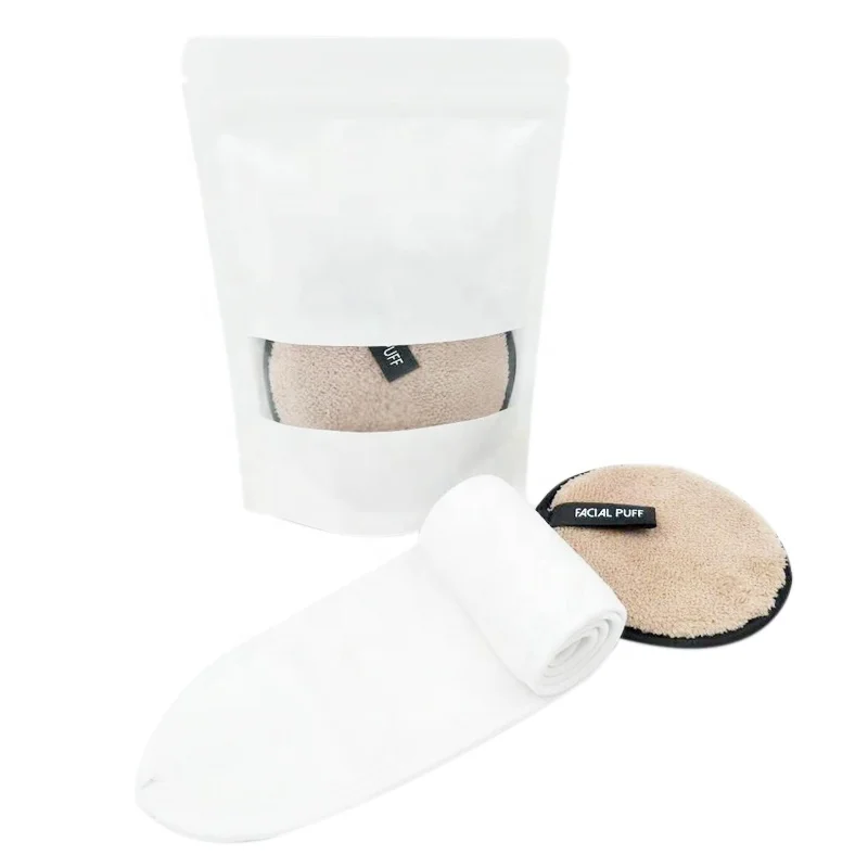 

Gift Set Reusable Microfiber Makeup Cleansing Knit Microfiber Makeup Removal Pads, Customized