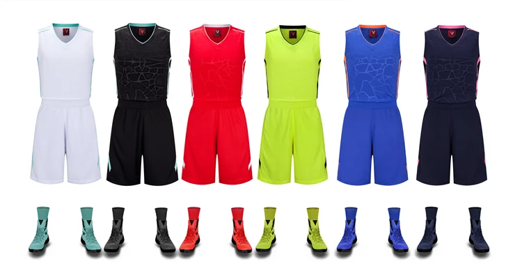 NEW REVERSIBLE BASKETBALL UNIFORM YOUTH ADULT DESIGN DOUBLE MESH BASKETBALL SET HIGH QUALITY BASKETBALL WEAR