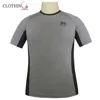 Oem cotton combined color sport t shirt with embroidery logo