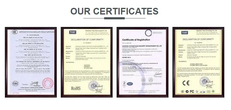 Certificates