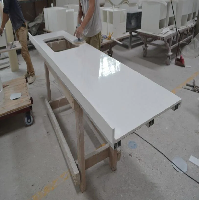 Granit Einem Stück Waschbecken Und Arbeitsplatte,Acryl Harz Stein Bad