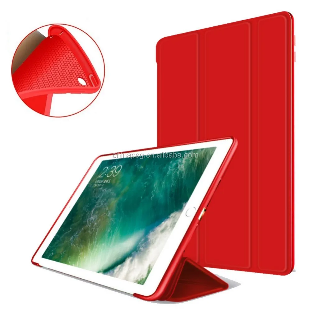 

For Newest iPad 9.7 Inch 2018 Case with Lightweight Soft Back Cover and Trifold Stand with Auto Sleep/Wake, Multi-colors