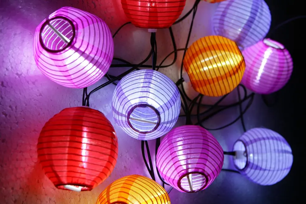 Grand Patio 14 Ft Solar Powered Lantern String Lights