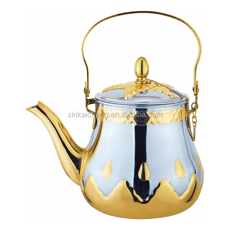 

Home use drinkware tea serving turkish colored plating tea pot 1.3L 1.6L 1.8L stainless steel teapot, Normal / bronze/ gold and so on