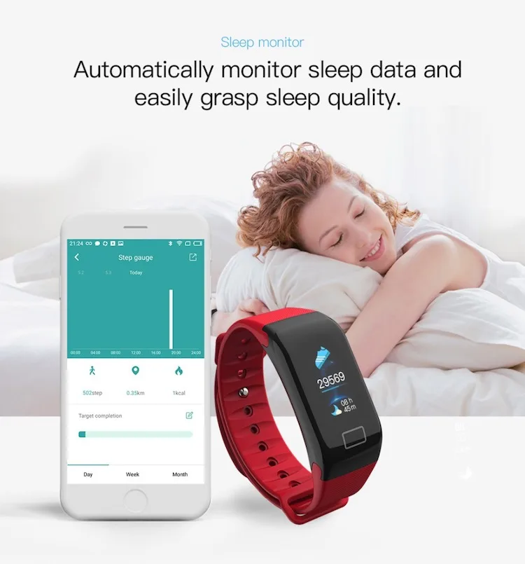 High quality F1 Plus Smart band Blood Pressure Waterproof Color Screen Heart Rate Monitor Smart Bracelet Wristband R3