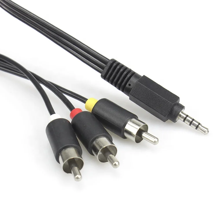 3.5mm To 3 Rca Audio Cable Av Cable Audio Video Cable Buy Rca Cable,3