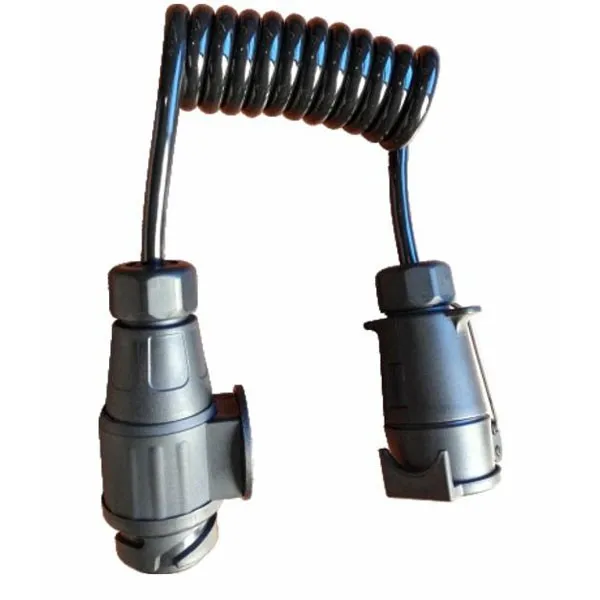 24v S Type 7 Pin Plastic Trailer Parts European Injection ... wiring diagram for a 7way round pin trailer connector 