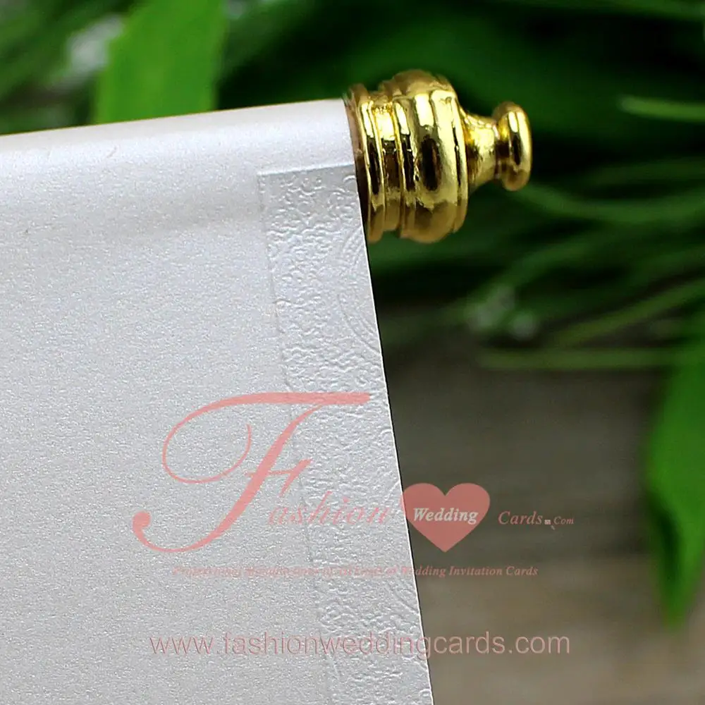 Customized Chinese Luxury Paper Scroll Wedding Invitations
