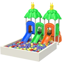 

KINPLAY BRAND kids commercial custom outdoor playground equipment slides with ball pool