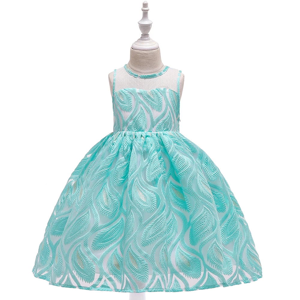 

Children Latest Dress Wholesale Flower Girl Party Wear Birthday Kid Clothes Girls Dresses L5135, Maroom