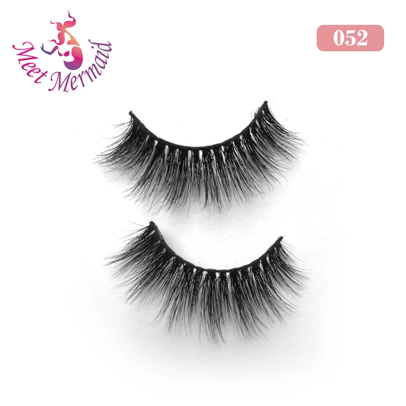 

Wholesale 3d mink eyelashes private label 052, Black