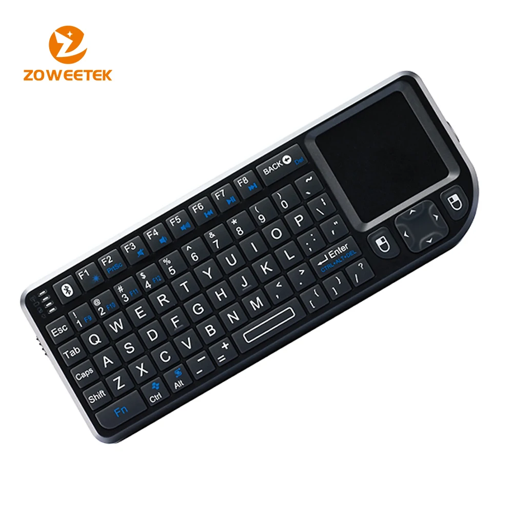 

Communication products mobile phone laser bluetooth keyboard with touch pad 4 in 1: keyboard, mouse, touchpad and laser pointer, Black/white