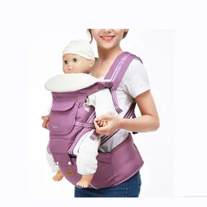 Image of Newest fashion 7 colors multifunctional 4 in 1 baby stroller 360 ergonomic sling infant baby wrap carrier