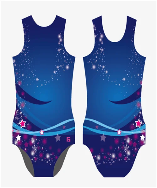 Custom Design Girl Gymnastics Leotard Sublimation Lycra Dance Leotard