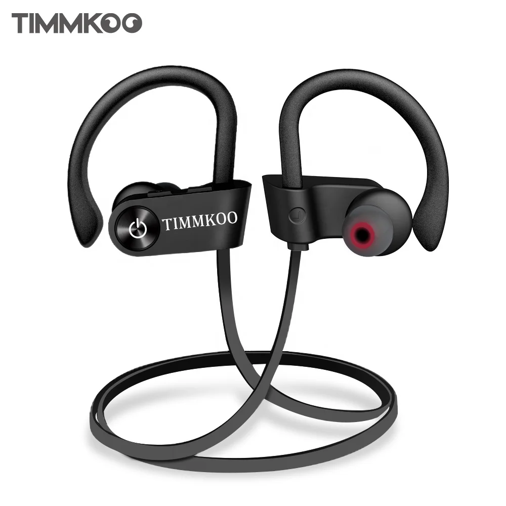 

TIMMKOO Blue tooth Headphones Wireless Earbuds IPX7 Waterproof Sport Running Workout Headphone with Mic Noise Cancelling Headset