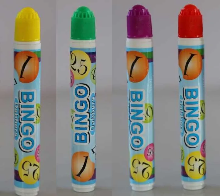Washable Ink Bingo Card Dauber & Bingo Marker Pen Empty Bottle For