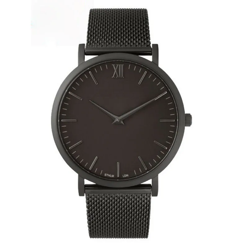 

Luxury Mesh Stainless Steel Quartz Watches Men Business Casual Male Clock Ladies Wrist Watch