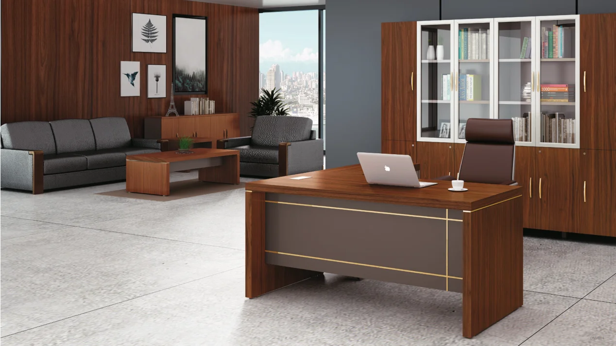Modular High End Luxury Modern Solid Wood Office Furniture Boss