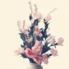 Wholesale cheap many heads machine and man-made artificial vine flowers for home decor