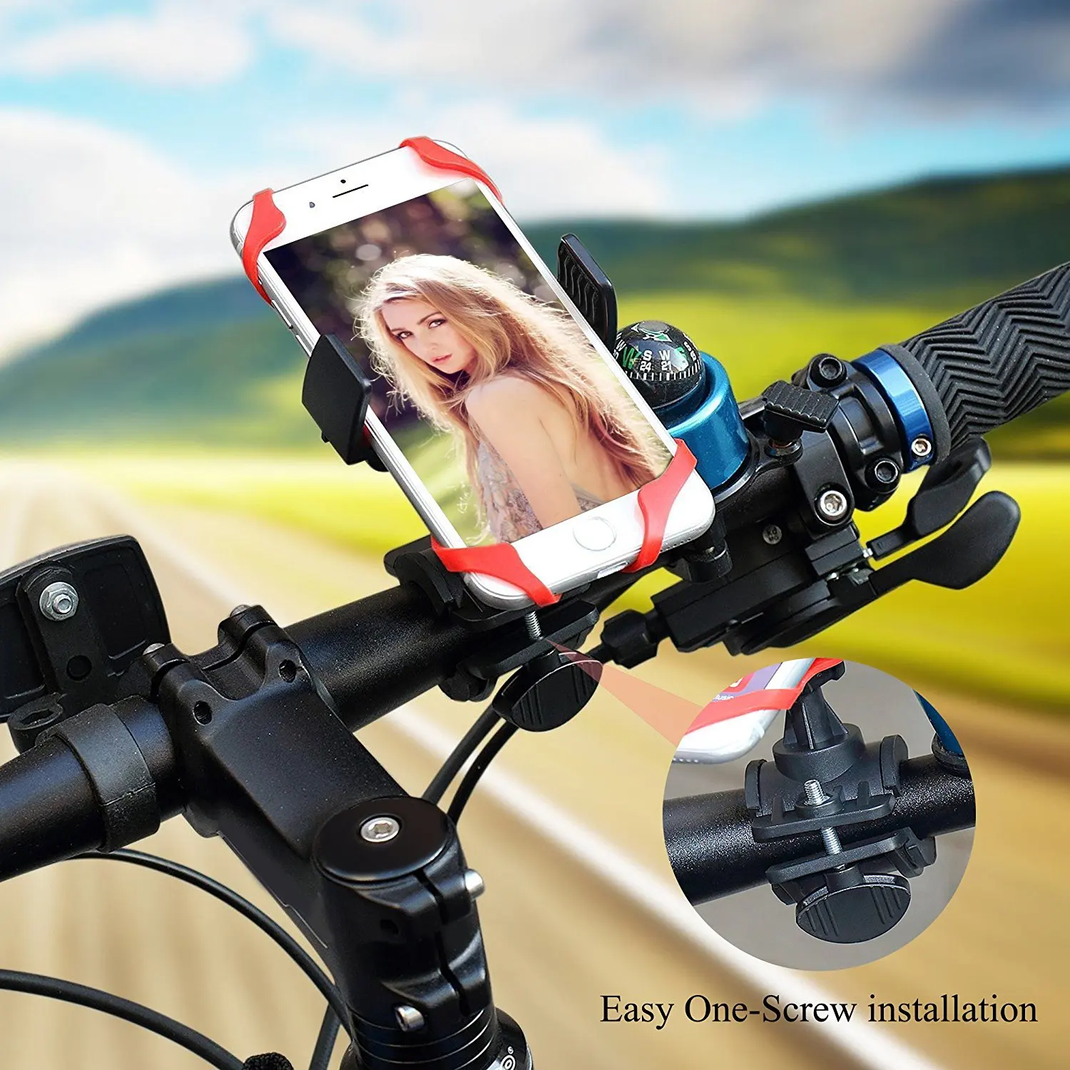 Bike & Motorcycle Cell Phone Mount Phone Holder For Scooter Bicycle
