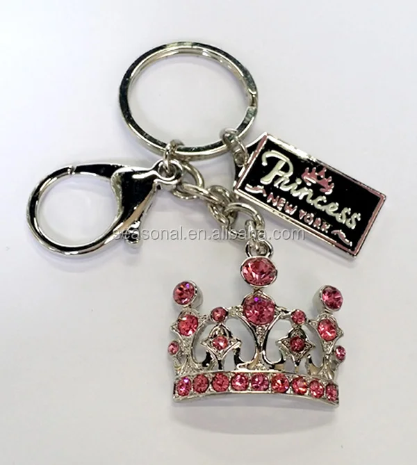 

Rhinestone Crown keychain bag purse charm